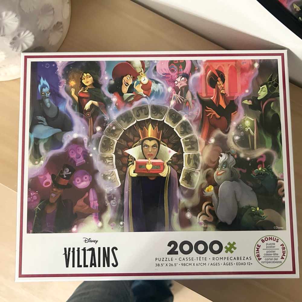 Disney Villains 2000 Piece Jigsaw Puzzle Ceaco Ursula Hades Maleficent